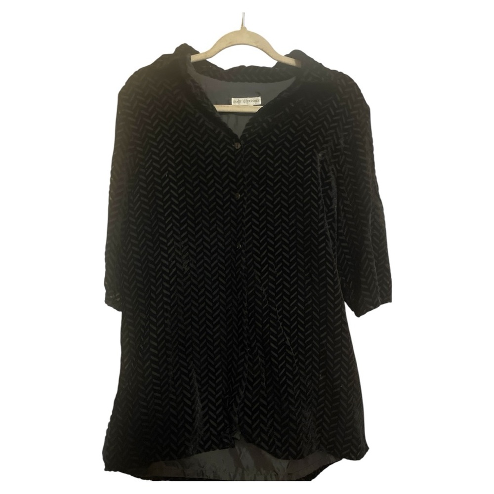 Annie and Alexander black button up